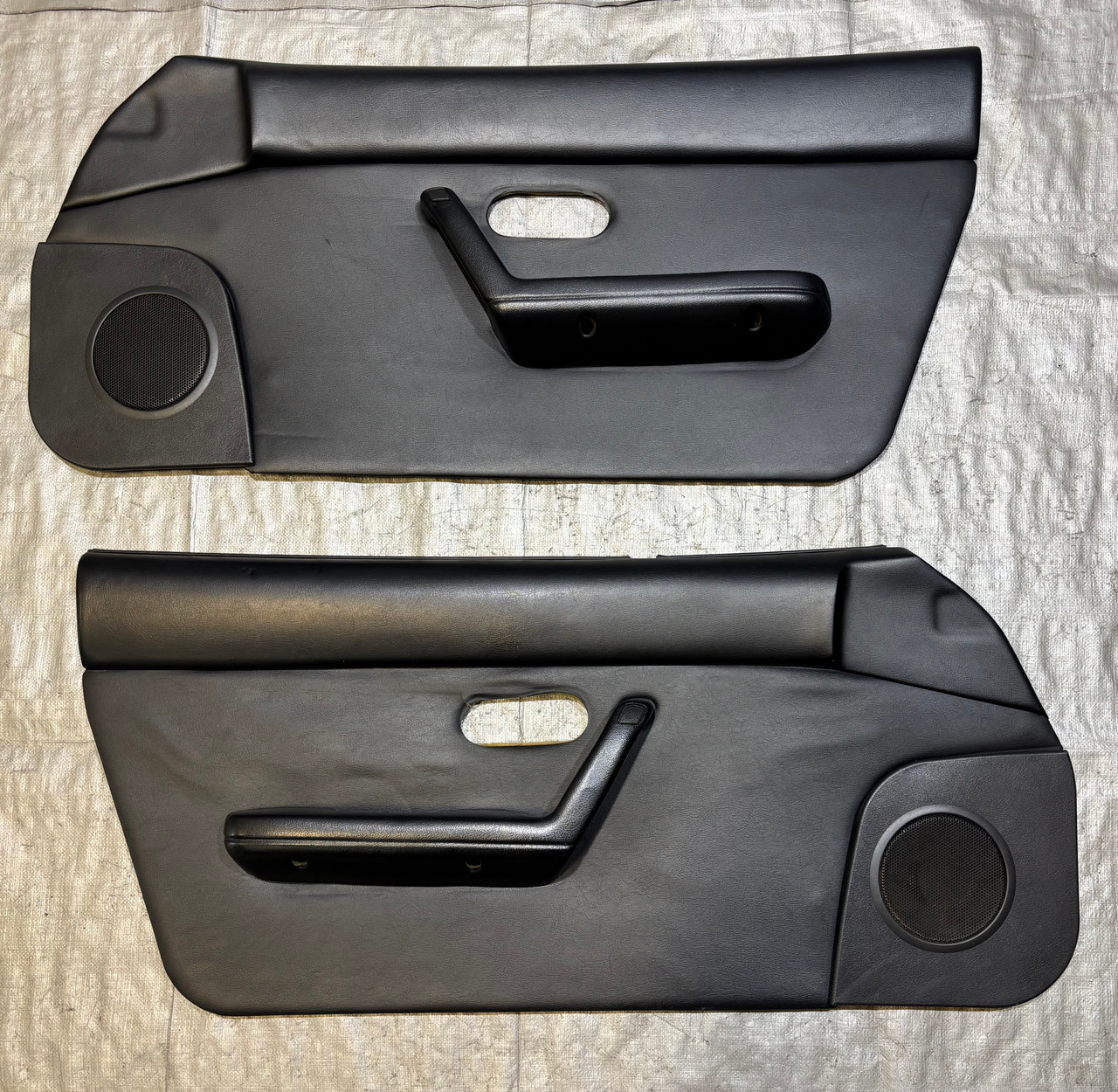1990-1993 Mazda Miata Interior Door Panels / Black / Power Window / NA111
