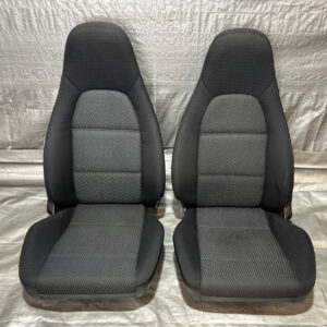 1999-2000 Mazda Miata OEM Black Cloth Seats / Pair / NA111