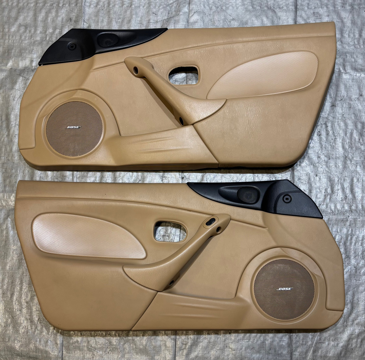 2001-2005 Mazda Miata Interior Door Panels / Pair / Tan / NB268