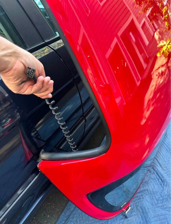OEM Red Hardtop with Heated Glass Rear Window – Excellent Condition