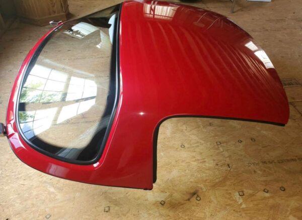 Mazda MX-5 Miata OEM removable hardtop finished in Classic Red