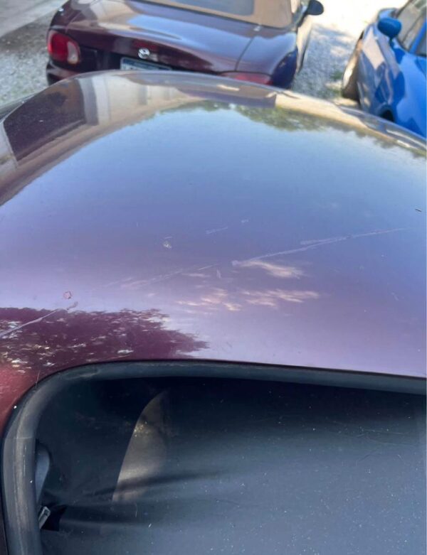 OEM Factory Hardtop for first and second-generation (NA/NB) Mazda Miata MX-5 models built between 1990 and 2005