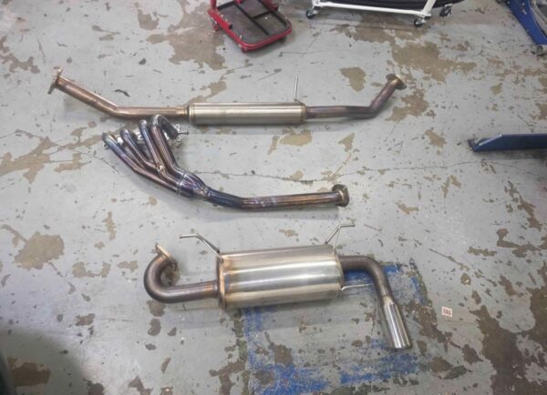 Complete stainless steel performance aftermarket exhaust system