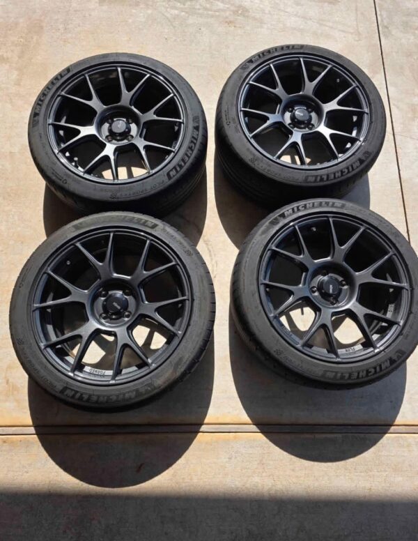 IMG_7459 Konig Ampliform Wheels in the Dark Metallic Graphite finish, wrapped in Michelin Pilot Sport 4S performance tires
