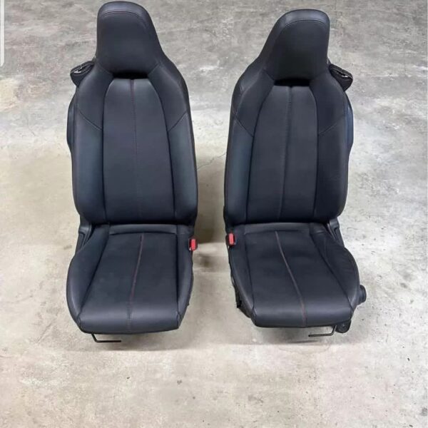 IMG_8291 Mazda MX-5 Miata (ND) OEM Black Leather Sport Seats with Red Stitching