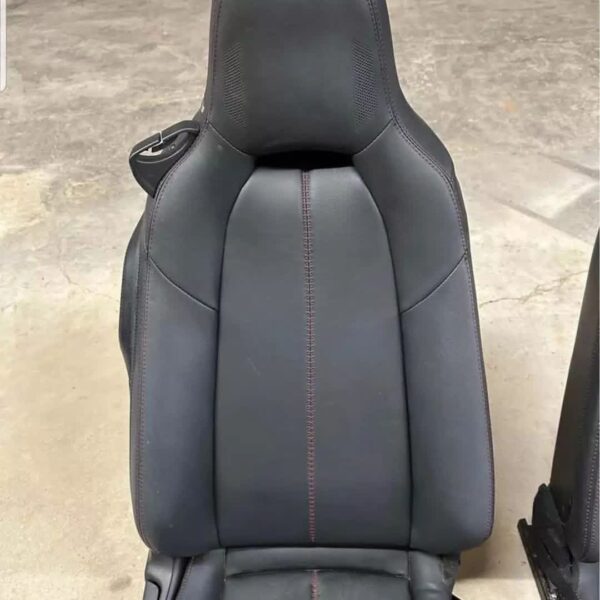 IMG_8292 Mazda MX-5 Miata (ND) OEM Black Leather Sport Seats with Red Stitching