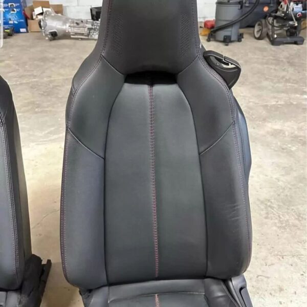 IMG_8293 Mazda MX-5 Miata (ND) OEM Black Leather Sport Seats with Red Stitching