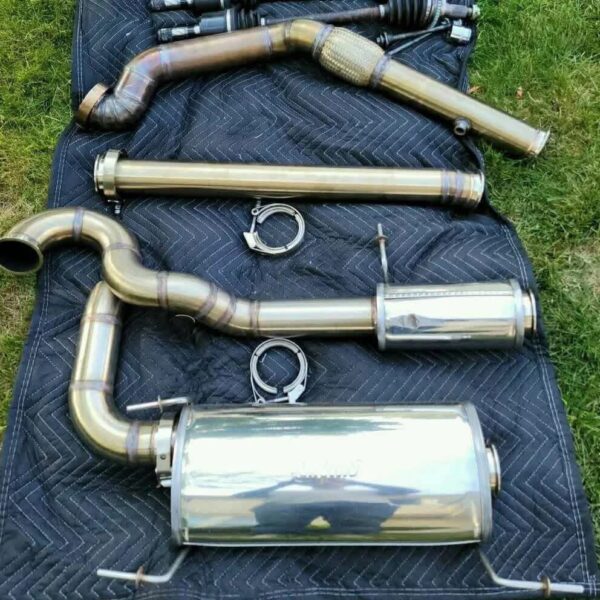IMG_8306 Mazda Miata Full Stainless Steel Turbo-Back Exhaust System with V-Band Clamps