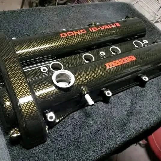 IMG_8309 Mazda Miata (NA/NB 1.8L) Gloss Carbon Fiber Engine Valve Cover