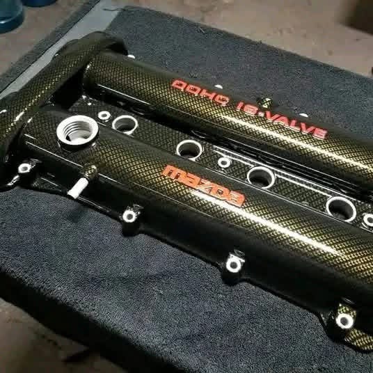 IMG_8310 Mazda Miata (NA/NB 1.8L) Gloss Carbon Fiber Engine Valve Cover