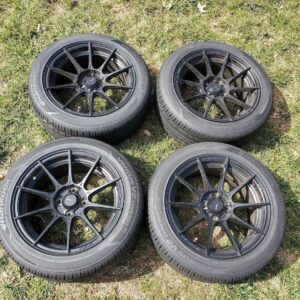 IMG_8330 Konig Matte Black Multi-Spoke Wheels Wrapped in Hankook Ventus V2 Concept 2 Tires (Set of 4)