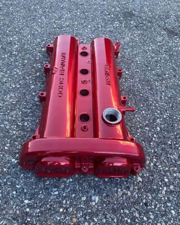 IMG_8345 Mazda Miata (NA/NB 1.8L) Custom Candy Red Powder Coated Valve Cover