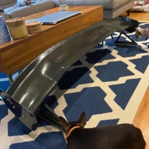 IMG_8366 carbon fiber GT-style rear spoiler wing, similar to those designed for performance cars like the Mazda Miata or Mercedes AMG GT