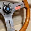 Nardi Classic Wood Steering Wheel with Polished Spokes.