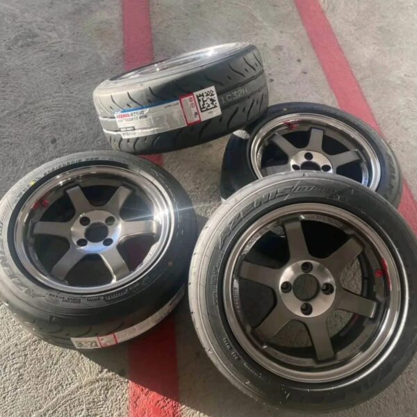 Complete set of four Rays Volk Racing TE37SL (Super Lap) Forged Wheels