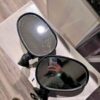Oval vehicle side mirrors