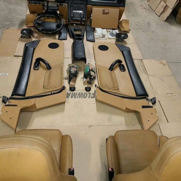 IMG_8490 Disassembled Mazda MX-5 Miata NA generation (1990–1997) factory tan leather interior