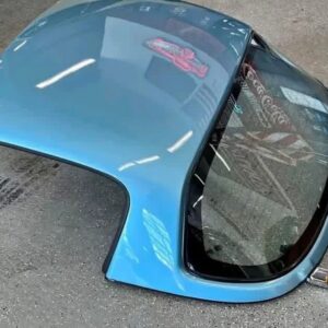 IMG_8520 Crystal Blue OEM Hardtop for a Mazda MX-5 Miata (NA/NB generation).