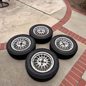 IMG_0342 OEM Mazda Miata NA 14" BBS Mesh Alloy Wheels with Falken Tires (Set of 4)