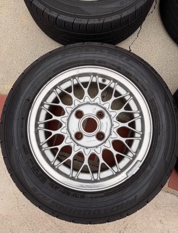 IMG_0345 OEM Mazda Miata NA 14" BBS Mesh Alloy Wheels with Falken Tires (Set of 4)