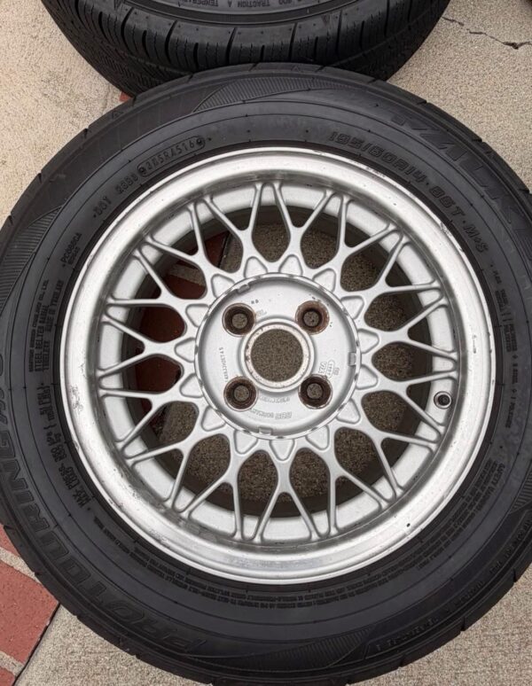 IMG_0346 OEM Mazda Miata NA 14" BBS Mesh Alloy Wheels with Falken Tires (Set of 4)