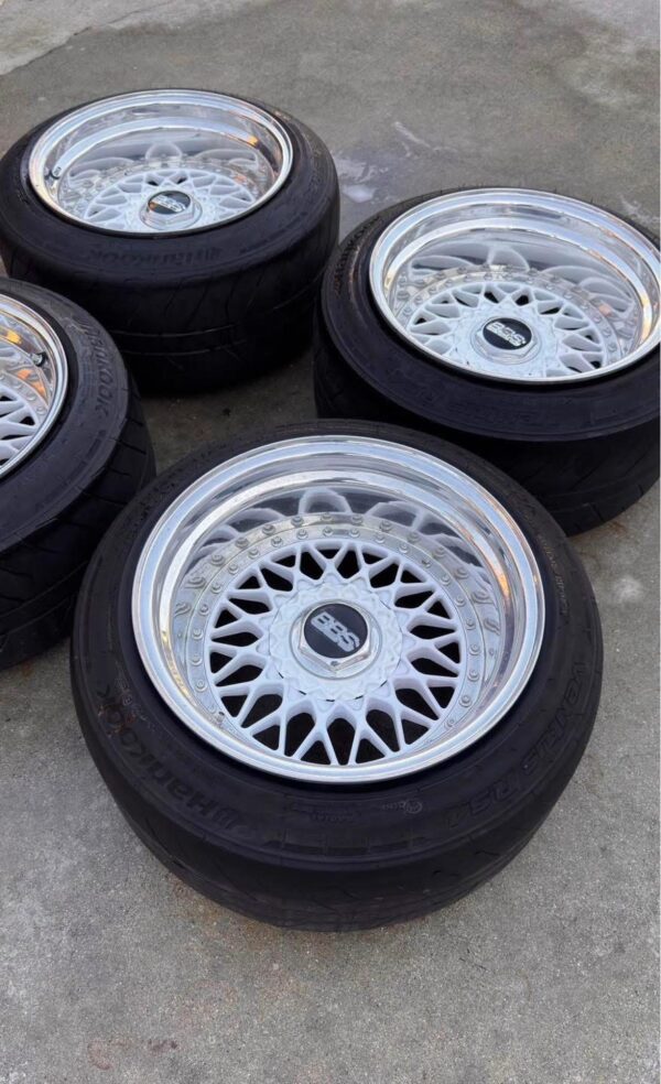 BBS RS Style Mesh Wheels with Performance Tires (Set of 4)