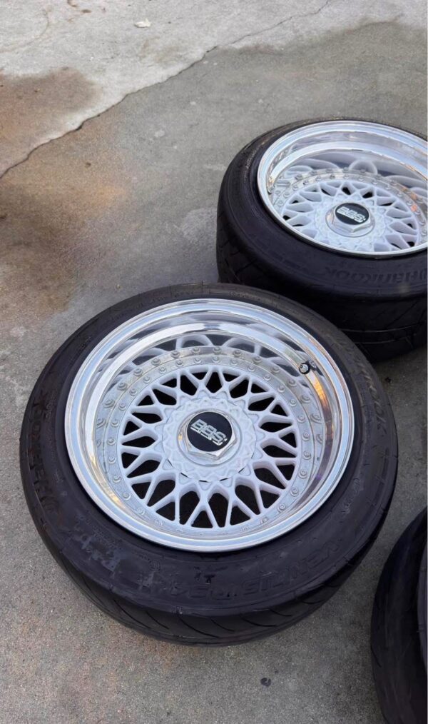 BBS RS Style Mesh Wheels with Performance Tires (Set of 4)