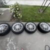 94-05 Mazda Miata Enkei NT03+M Style Silver Wheels w/ Tires (Set of 4) – 4x100