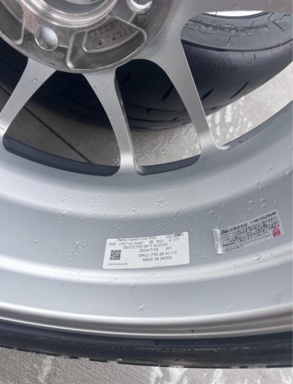 94-05 Mazda Miata Enkei NT03+M Style Silver Wheels w/ Tires (Set of 4) – 4x100