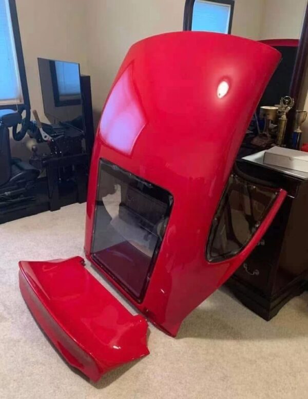 IMG_1469 OEM Mazda MX-5 Miata NA/NB (1990–2005) Removable Hardtop & Matching Trunk Lid w/ Spoiler – Classic Red