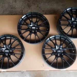 IMG_1474 Set of 4 OEM Mazda MX-5 Miata ND (2016–2026) 17" BBS Dark Gunmetal / Gloss Black Forged Alloy Wheels.