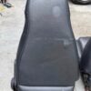 IMG_1790 OEM Mazda MX-5 Miata NA (1990–1997) Front Bucket Seats Pair – Black Leatherette with Teal Miata Logo