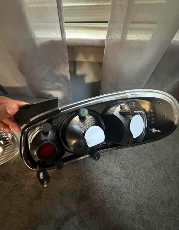 Pair of OEM Mazda MX-5 Miata (NB generation, specifically NB2 / 2001–2005) Clear Tail Lights / Taillights (often referred to as Altezza-style or factory clear-lens rear combination lamps).