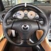 Guardian Designs steering wheel for the 1999-2005 NB Miata that works with the stock airbag.