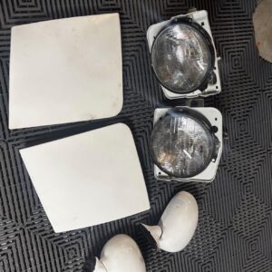 OEM Mazda MX-5 Miata NA Pop-Up Headlight & Manual Mirror Set (White)