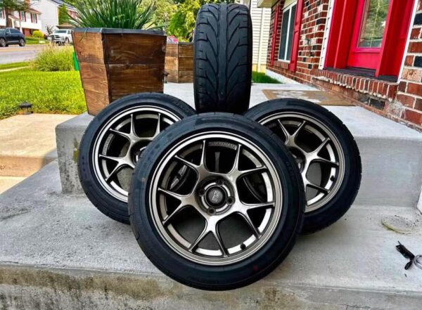 Premium Lightweight Alloy Wheels with Performance Tires (Set of 4)