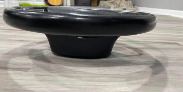 IMG_3699 OEM Mazda Miata NB / NA Nardi 3-Spoke Black Leather Steering Wheel w/ Airbag