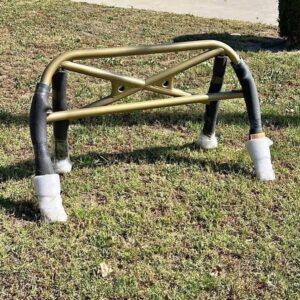 IMG_3704 Mazda Miata Aftermarket Roll Bar (Gold / Double Diagonal)