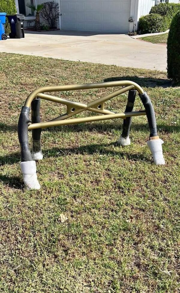 Mazda Miata Aftermarket Roll Bar (Gold / Double Diagonal)