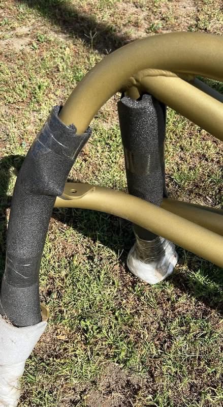 Mazda Miata Aftermarket Roll Bar (Gold / Double Diagonal)