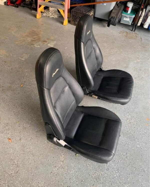 IMG_4079 Mazda MX-5 Miata OEM Black Leather Seat Set – Pair (Left & Right)