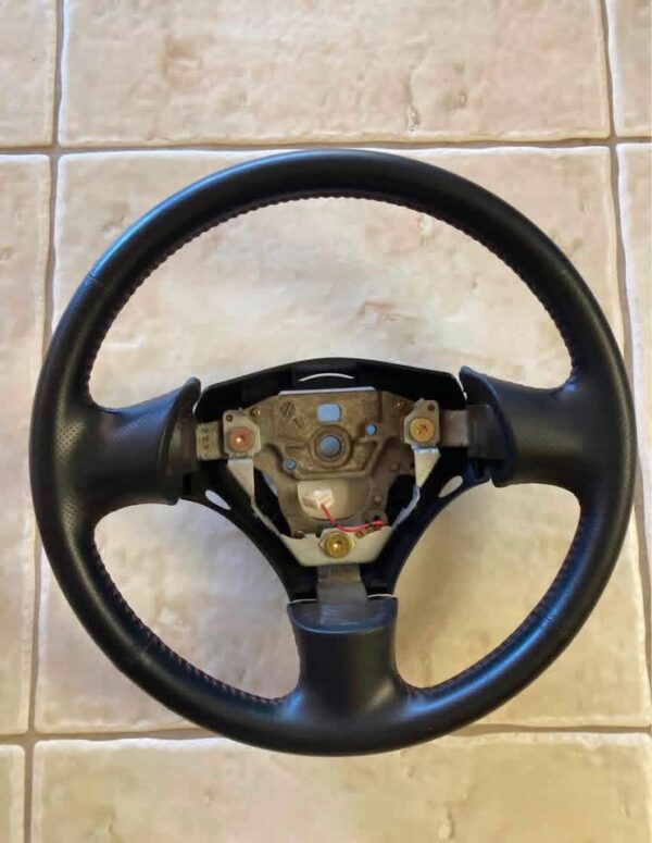 IMG_4445 Mazda MX-5 Miata OEM Leather Steering Wheel – Blac