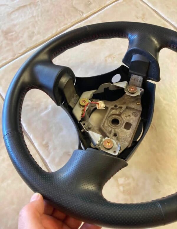 IMG_4448 Mazda MX-5 Miata OEM Leather Steering Wheel – Blac