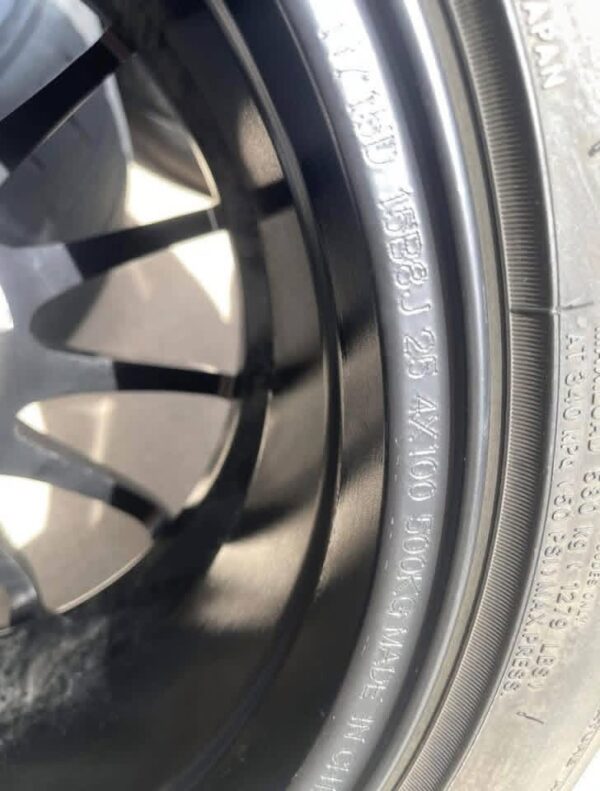 IMG_4466 Lightweight Black Multi-Spoke Performance Alloy Wheels with Tires – Set of 4
