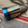Performance Stainless Steel Cat-Back Exhaust System with Burnt Titanium Tip