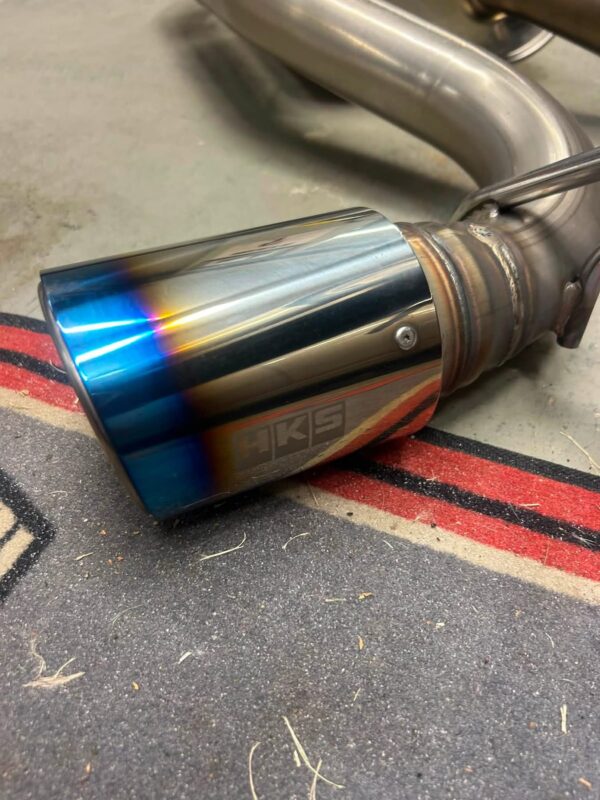 Performance Stainless Steel Cat-Back Exhaust System with Burnt Titanium Tip