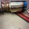 Performance Stainless Steel Cat-Back Exhaust System with Burnt Titanium Tip