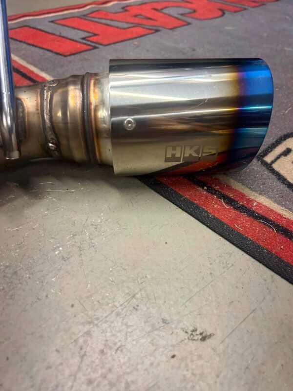 Performance Stainless Steel Cat-Back Exhaust System with Burnt Titanium Tip