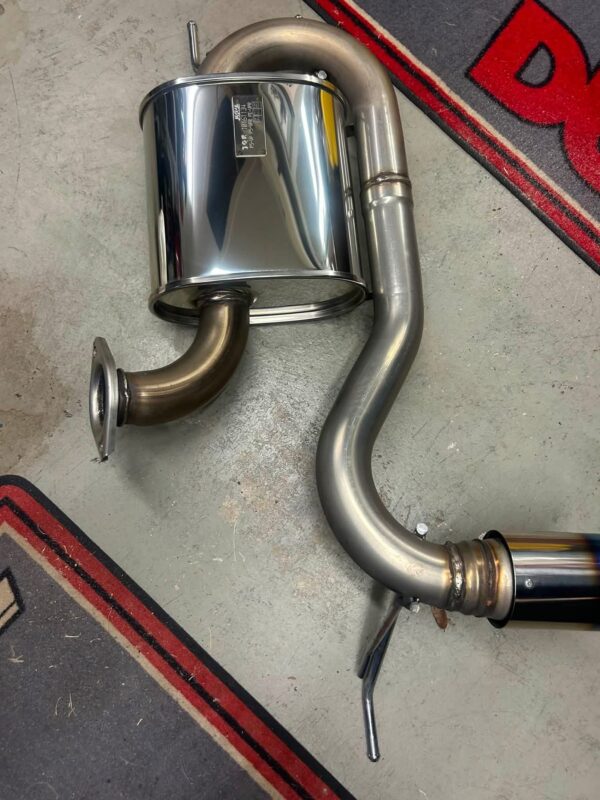 Performance Stainless Steel Cat-Back Exhaust System with Burnt Titanium Tip