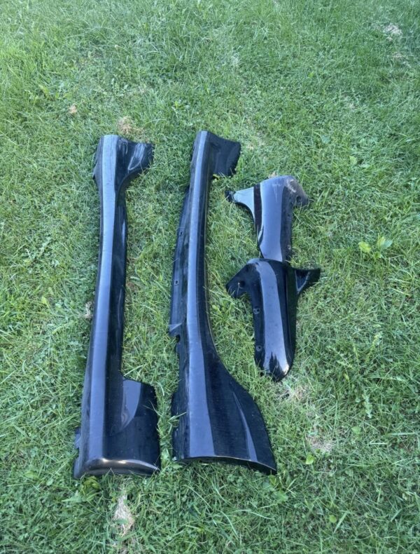 Mazda MX-5 Miata OEM Large Tupperware Side Skirts & Rear Mud Guards Set – Gloss Black